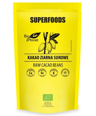 KAKAO ZIARNA SUROWE BIO 200 g - BIO PLANET SUPERFOODS