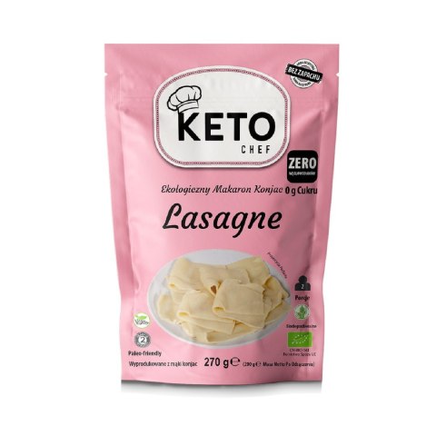 MAKARON (KONJAC) LASAGNE BEZGLUTENOWY BIO 270 g (200 g) - KETO CHEF