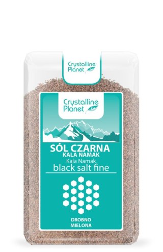 SÓL CZARNA KALA NAMAK DROBNO MIELONA 600 g - CRYSTALLINE PLANET