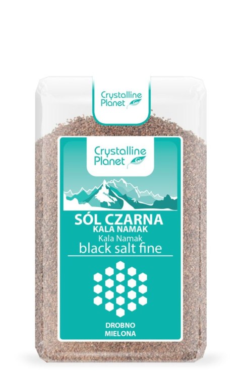 SÓL CZARNA KALA NAMAK DROBNO MIELONA 600 g - CRYSTALLINE PLANET
