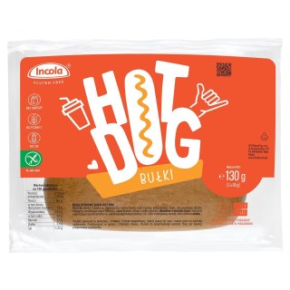 BUŁKI DO HOT-DOGÓW Z CEBULĄ BEZGLUTENOWE (2 szt.) 130 g - INCOLA