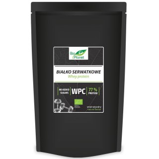BIAŁKO SERWATKOWE NATURALNE (KONCENTRAT WPC 77) BIO 500 g - BIO PLANET