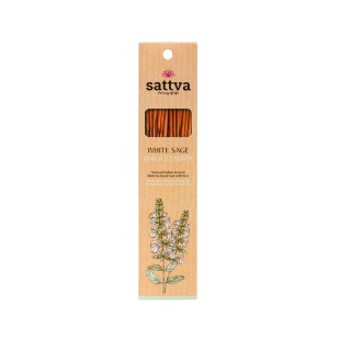 KADZIDEŁKA INDYJSKIE BIAŁA SZAŁWIA (15 szt.) 30 g - SATTVA (WELLNESS)
