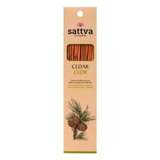 KADZIDEŁKA INDYJSKIE CEDR (15 szt.) 30 g - SATTVA (WELLNESS)