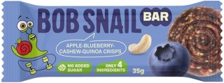 BATON JABŁKO - BORÓWKA - ORZECHY NERKOWCA BEZ DODATKU CUKRÓW 35 g - BOB SNAIL