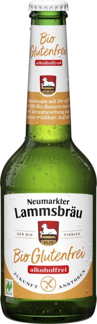 PIWO BEZALKOHOLOWE BEZGLUTENOWE BIO 330 ml - NEUMARKTER LAMMSBRAU