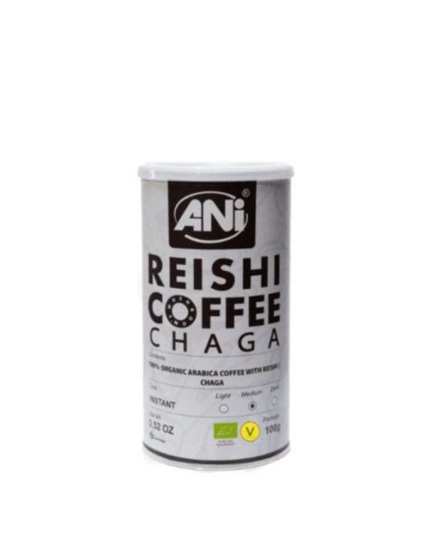 KAWA ROZPUSZCZALNA ARABICA Z REISHI I CHAGA BIO 100 g - ANI