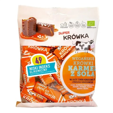 KRÓWKI SŁONY KARMEL BEZMLECZNE BEZGLUTENOWE BIO 150 g - ME GUSTO (SUPER KRÓWKA)