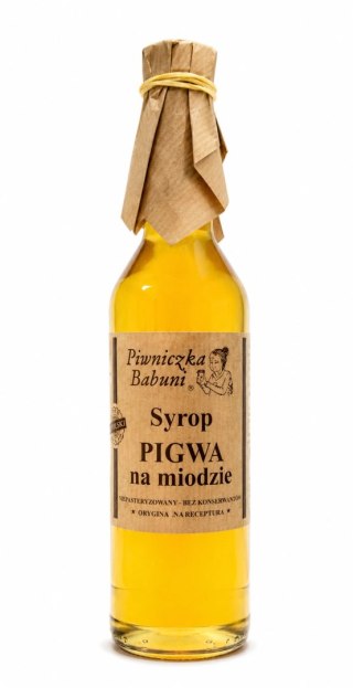 SYROP PIGWA NA MIODZIE 500ML PIWNICZKA BABUNI