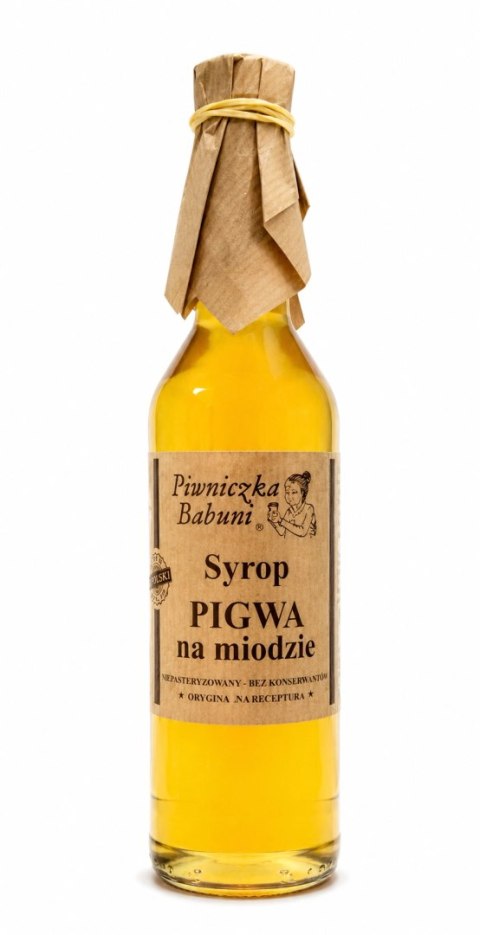 SYROP PIGWA NA MIODZIE 500ML PIWNICZKA BABUNI