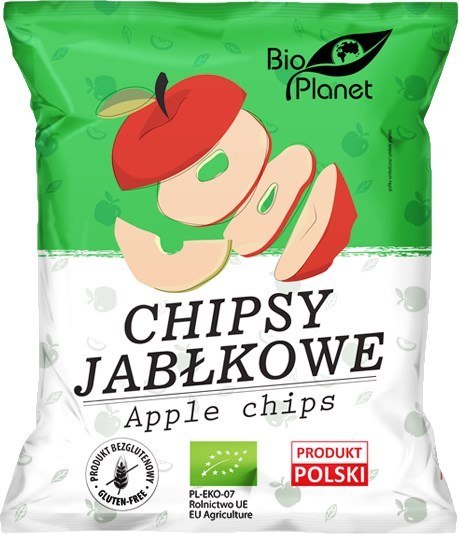 BIO PLANET Chipsy jabłkowe BIO 100g