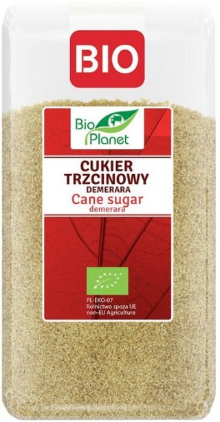 BIO PLANET Cukier trzcinowy brązowy Demerara BIO 500g