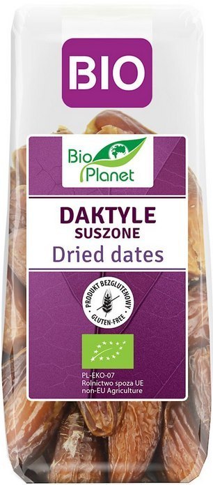 BIO PLANET Daktyle bez pestek suszone bezglutenowe BIO 150g