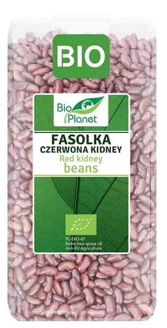 BIO PLANET Fasolka Kidney czerwona BIO 400g