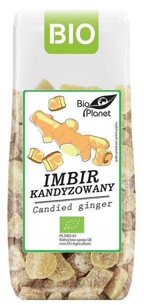 BIO PLANET Imbir kandyzowany BIO 100g