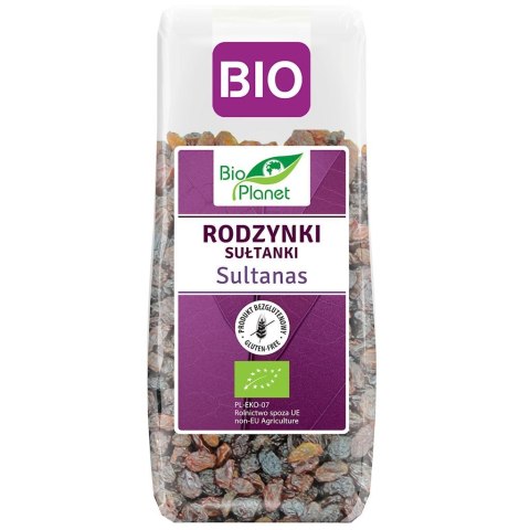 BIO PLANET Rodzynki sułtanki bezglutenowe BIO 200g