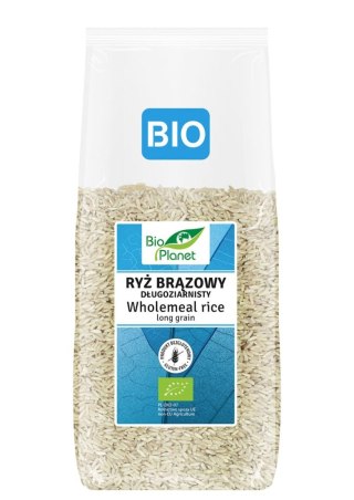 BIO PLANET Ryż brązowy długoziarnisty bezglutenowy BIO 1kg