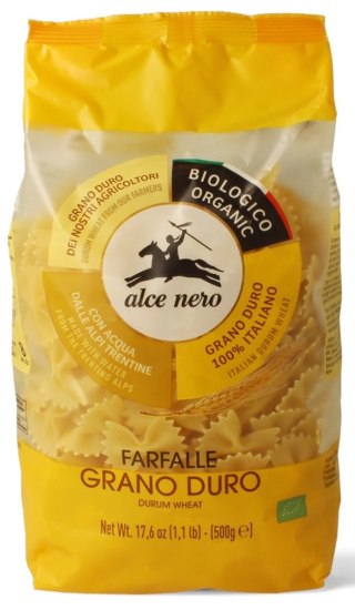 MAKARON (SEMOLINOWY) KOKARDKI BIO 500 g - ALCE NERO