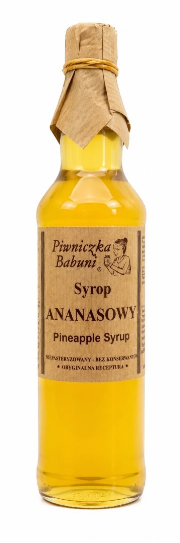SYROP ANANASOWY 500ML PIWNICZKA BABUNI