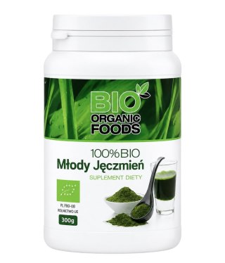 100% BIO Młody jęczmień 300g (sproszkowany sok) BIO ORGANIC FOODS