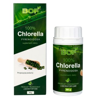 100% Chlorella Pyrenoidosa 80g (200mg, 400tabl.) BOF