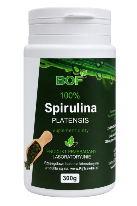 100% Spirulina Platensis 300g (200mg, 1500tabl.) BOF