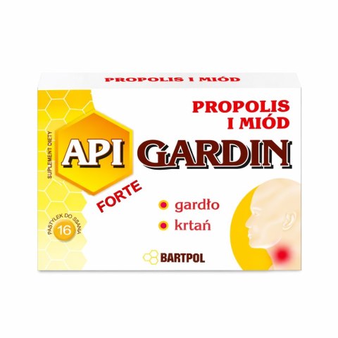 API-GARDIN propolis + miód 16past. BARTPOL
