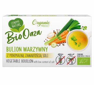 BIO OAZA Kostka rosołowa warzywna z minimalną zawartością soli BIO 60g