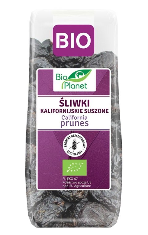 BIO PLANET Śliwki kalifornijskie bez pestek bezglutenowe BIO 200g