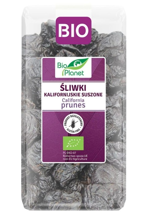 BIO PLANET Śliwki kalifornijskie bez pestek bezglutenowe BIO 400g