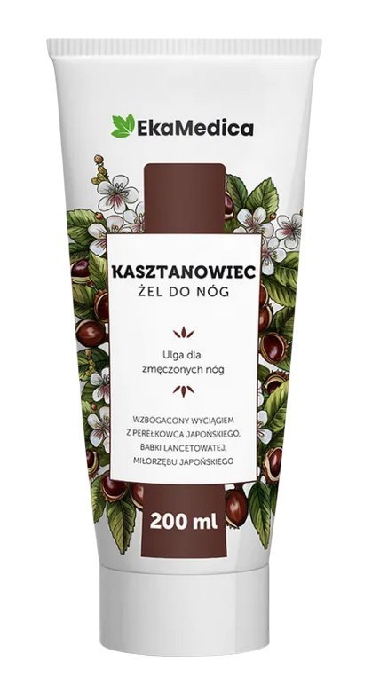 EkaMedica Żel do nóg kasztanowiec + miłorząb + babka + perełkowiec 200ml
