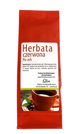 Herbata PU-ERH czerwona 100g FLOS