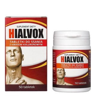 Hialvox tabletki do ssania z kwasem hialuronowym 50 tabl. PLANTA-LEK