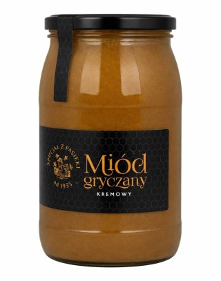 Miód kremowy gryczany 1,2kg SPECJAŁ Z PASIEKI