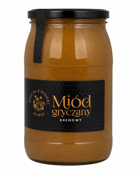 Miód kremowy gryczany 1,2kg SPECJAŁ Z PASIEKI