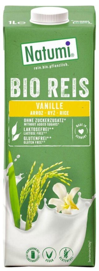 NATUMI Napój ryżowo-waniliowy BIO 1L bezglutenowy