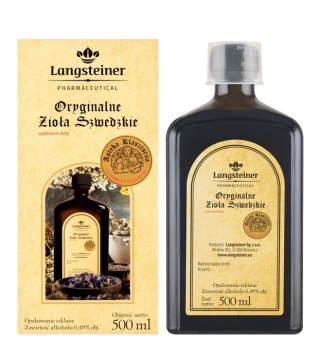 Oryginalne Zioła Szwedzkie 500ml LANGSTEINER