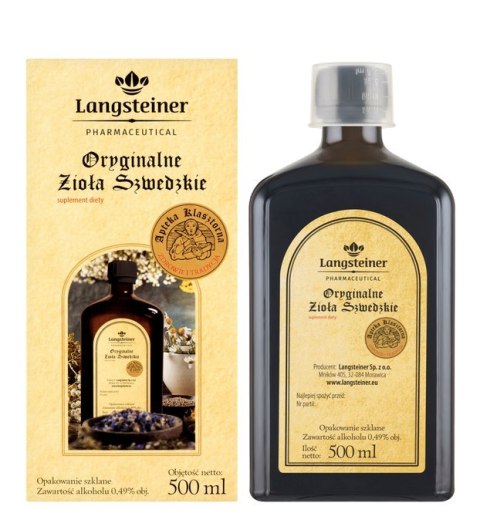 Oryginalne Zioła Szwedzkie 500ml LANGSTEINER