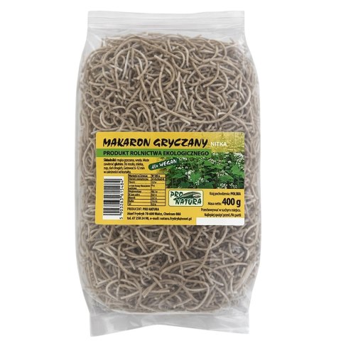 PRO NATURA Makaron gryczany BIO nitki 400g