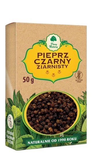 Pieprz czarny ziarnisty 50g DARY NATURY