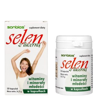SANBIOS Selen z lucerną 50 kaps.