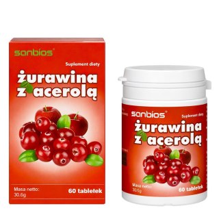 SANBIOS Żurawina z acerolą 60 tabl.