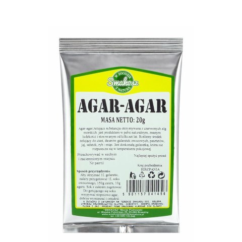 SMAKOSZ Agar-Agar naturalny zagęstnik 20g
