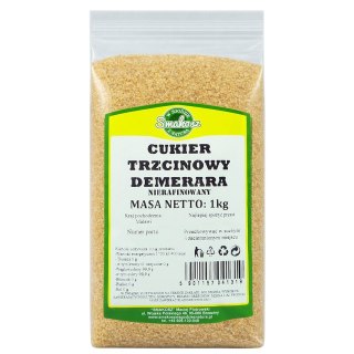 SMAKOSZ Cukier trzcinowy demerara 1kg