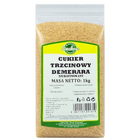 SMAKOSZ Cukier trzcinowy demerara 1kg