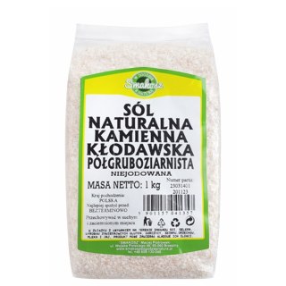 SMAKOSZ Sól kłodawska półgruboziarnista naturalna kamienna niejodowana 1kg