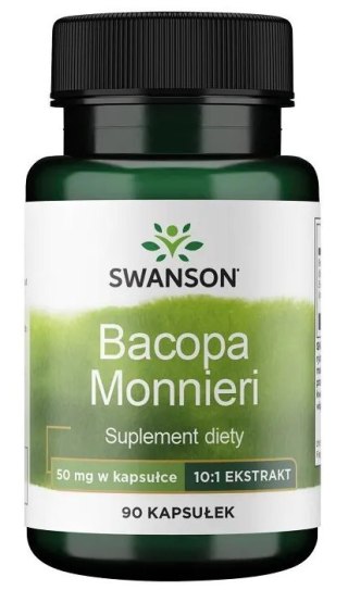 SWANSON Bacopa Monniera 10:1 extract 90kaps. - Brahmi