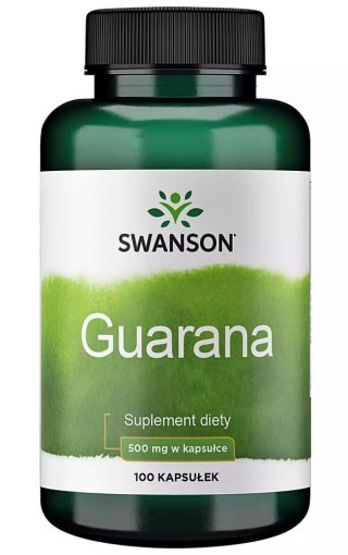 SWANSON Guarana 500mg 100kaps.