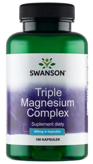 SWANSON Triple Magnesium Complex 400mg, 100kaps.