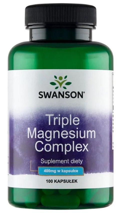 SWANSON Triple Magnesium Complex 400mg, 100kaps.